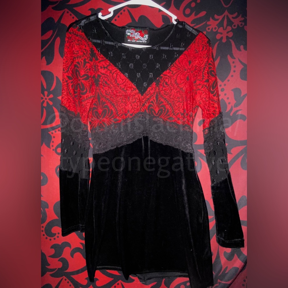 (SOLD) RARE 1990s Lip Service Cathedral Lace Dress